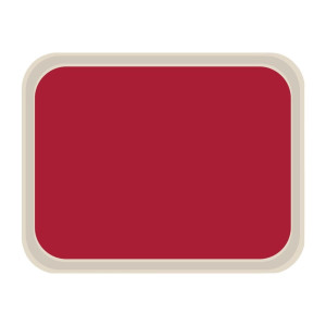 Standaard polyester serveerblad 470x360mm rood - Roltex - Fourniresto