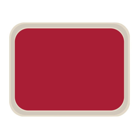 Standaard polyester serveerblad 470x360mm rood - Roltex - Fourniresto