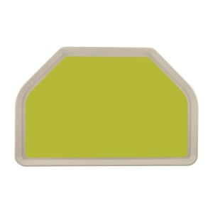 Dienblad van polyester trapezium GN 500x325mm groen - Roltex - Fourniresto