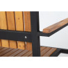 Stalen en Acacia Stoelen - Set van 4 - Bolero - Fourniresto