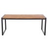 Rectangular Industrial Table Steel and Acacia 180 cm - Bolero - Fourniresto