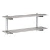 Ajourée Wall Shelf in Stainless Steel - L 1800 x 400mm - Gastro M