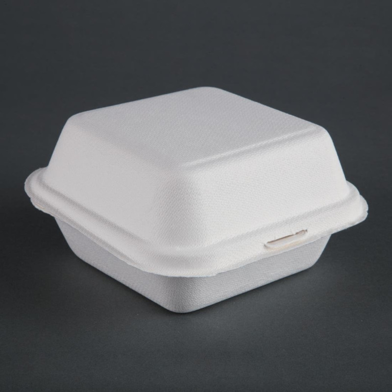 Boîtes À Hamburger Compostables - P 153mm - Lot de 500 - Fiesta Green