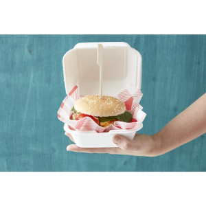 Kompostierbare Hamburgerboxen - L 153mm - Packung mit 500 - Fiesta Green