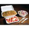 Hinged Bagasse Compostable Trays - L 248mm - Pack of 250 - Fiesta Green