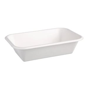 Composteerbare bagasse bakjes - L 215 mm - Set van 50 - Fiesta Green