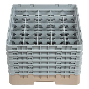 Gläserkorb 25 Fächer Camrack Beige - L 500 x B 500mm - Cambro