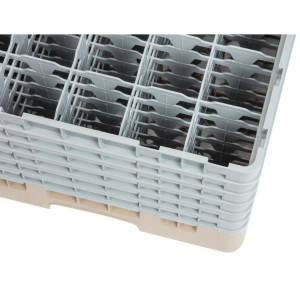 Glass Rack 25 Compartments Camrack Beige - W 500 x D 500mm - Cambro