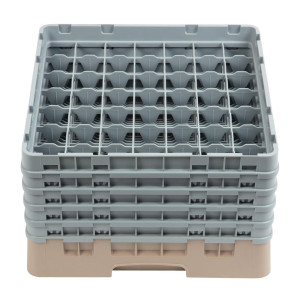 Casier À Verres 49 Compartiments Camrack Beige-L 500 x P 500mm - Cambro - Fourniresto