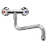 Mixer tap Bitrou Heavy Model 3/4" Wall Mount Low Neck L 300 mm - FourniResto