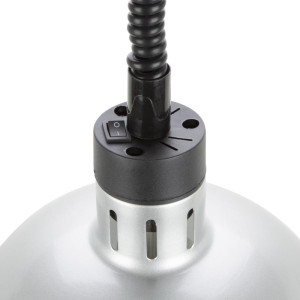 Retractable Dome Brushed Metal Heating Lamp - Buffalo