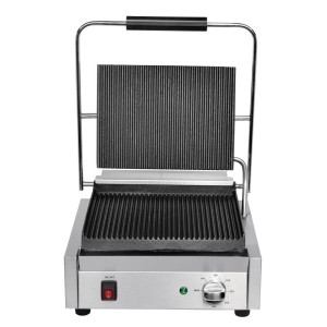 Large Single Contact Grill Ribbed/Ribbed - Buffalo