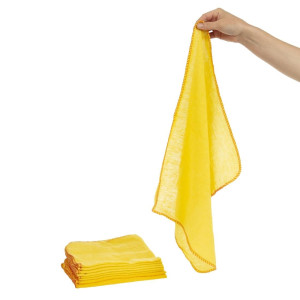 Chiffons à Poussière Jaune - Lot de 10 - Jantex