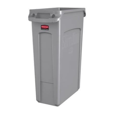 Grijze Slim Jim-container - 87L - Rubbermaid