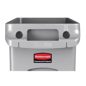 Grijze Slim Jim-container - 87L - Rubbermaid