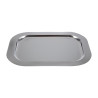 Plateau Rectangulaire En Inox Et Couvercle Transparent - APS - Fourniresto