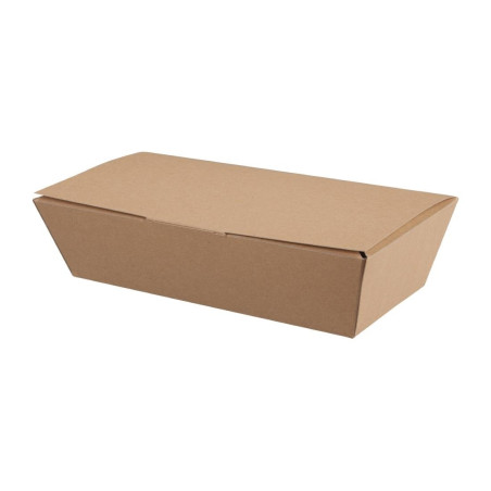 Boîtes Alimentaires Kraft Compostables - L 250mm - Lot de 150 - Colpac