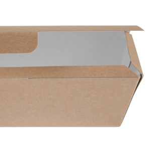 Compostable Kraft Food Boxes - L 250mm - Pack of 150 - Colpac