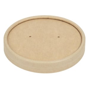Deckel für mikrowellengeeignete, recycelbare Kraft-Suppenschalen 225ml und 350ml - Packung mit 500 - Colpac