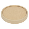 Deckel für mikrowellengeeignete, recycelbare Kraft-Suppenschalen 225ml und 350ml - Packung mit 500 - Colpac