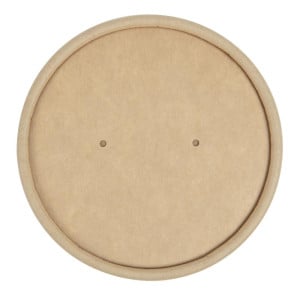 Deksel voor Kraft Soepkommen Magnetronbestendig Recyclebaar 225ml en 350ml - Set van 500 - Colpac