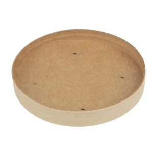 Lids for Microwaveable Recyclable Kraft Soup Bowls 225ml and 350ml - Pack of 500 - Colpac