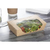 Salatschalen aus recycelbarem Kraftpapier mit Fenster - 1000 ml - Packung mit 200 Stück - Colpac