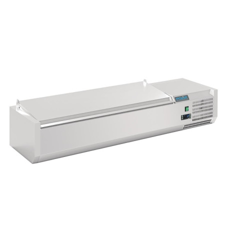 Saladette zum Aufstellen mit Deckel Serie G - 5 x GN 1/4 - Polar