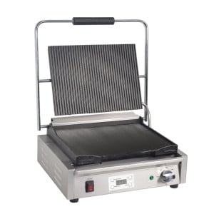 Grote Contactgrill Enkel Geribbeld en Glad - Buffalo