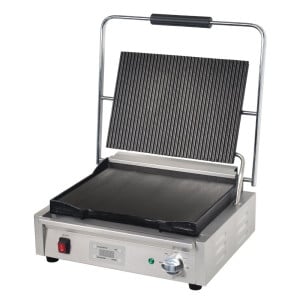 Grote Contactgrill Enkel Geribbeld en Glad - Buffalo