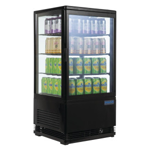 Black Positive Refrigerated Display Case Series C - 68 L - Polar - Fourniresto