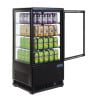 Schwarze Kühlvitrine Serie C - 68 L - Polar