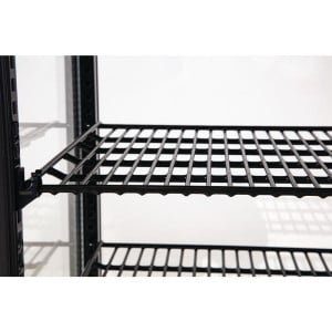 Schwarze Kühlvitrine Serie C - 68 L - Polar