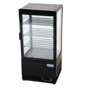 Vitrine Réfrigérée Positive Noire Série C - 68 L - Polar - Fourniresto