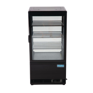 Koelvitrine met positieve temperatuur Zwart Serie C - 68 L - Polar - Fourniresto