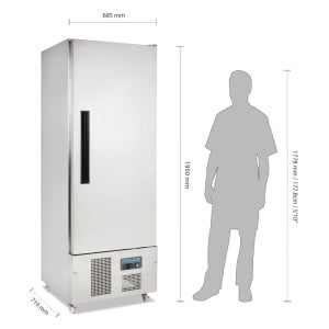 Positieve Koelkastkast 1 Deur Slimline Serie G - 440L- Polar