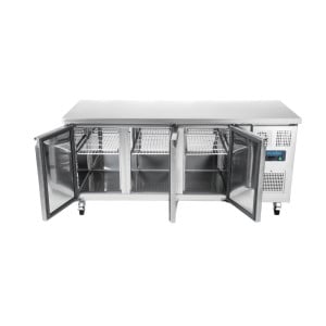 Gekoelde werkbank met 3 deuren Serie U - 417L - Polar - Fourniresto