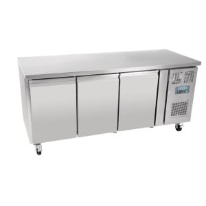 Refrigerated Table Positive 3 Doors Series U - 417L - Polar - Fourniresto