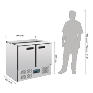 Gekoelde Saladette - 240L - Polar - Fourniresto