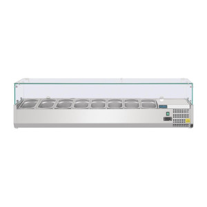 Refrigerated Ingredient Display Case - 8 X GN 1/4 - Polar - Fourniresto