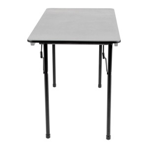 Rechthoekige opvouwbare grijze tafel van ABS - 1220 mm - Bolero - Fourniresto