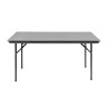 Rechthoekige opvouwbare grijze tafel van ABS - 1520 mm - Bolero - Fourniresto