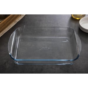 Ovenschaal Rechthoekig van Glas - L 350 x B 230mm - Pyrex