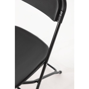 Opvouwbare zwarte stoelen - Set van 10 - Bolero - Fourniresto