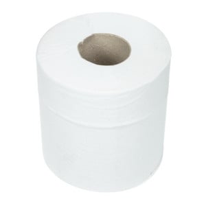 Central Feed Roll 1 Ply White - Jantex