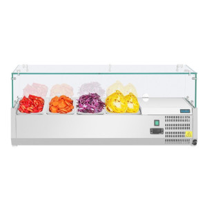 Koelvitrine voor ingrediënten 3x GN 1/3 en 1x GN 1/2 Serie G - Polar - Fourniresto