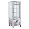 Patisserie vitrine van roestvrij staal met 1 glazen deur Serie G - 400L - Polar - Fourniresto