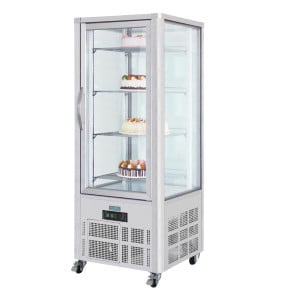 Patisserie-Vitrine aus Edelstahl mit 1 Glastür Serie G - 400L - Polar - Fourniresto