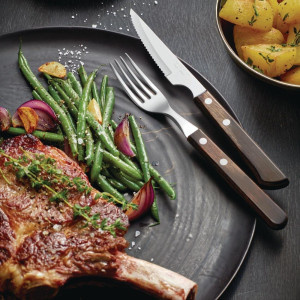 Tramontina Chuletero Steak Knives in Stainless Steel - Set of 6 - FourniResto