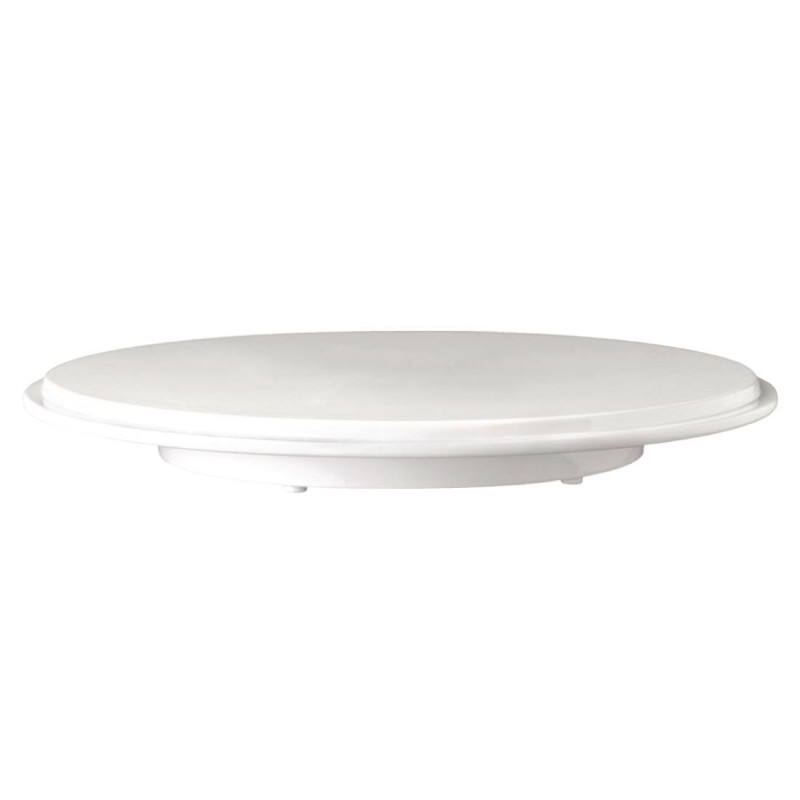 Taartschaal van puur wit melamine - Ø310mm - APS - Fourniresto